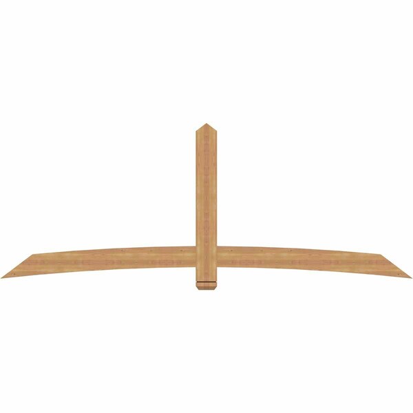Ekena Millwork Bellingham Timber Gable Bracket, Western Red Cedar, 108"W x 40"H x 1 1/2"D x 5 1/2"F, 9/12 Pitch GBW108X40X0206BEL00SWR - main